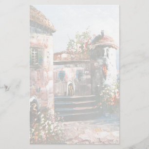 Papeterie Peinture d'une villa européenne de fantaisie