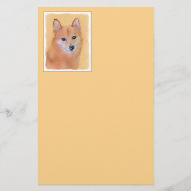 Papeterie Peinture finlandaise Spitz - Jote Original Chien A (Devant)