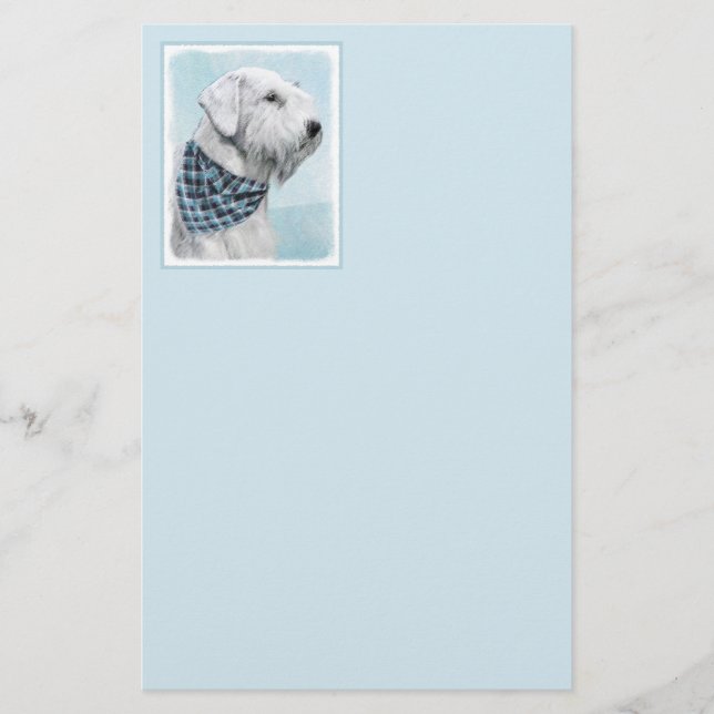 Papeterie Peinture Sealyham Terrier - Cute Original Chien Ar (Devant)