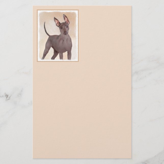 Papeterie Peinture Xoloitzcuintli - Cute Original Chien Art (Devant)