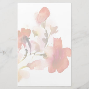 Papeterie Peintures florales abstraites d'aquarelle
