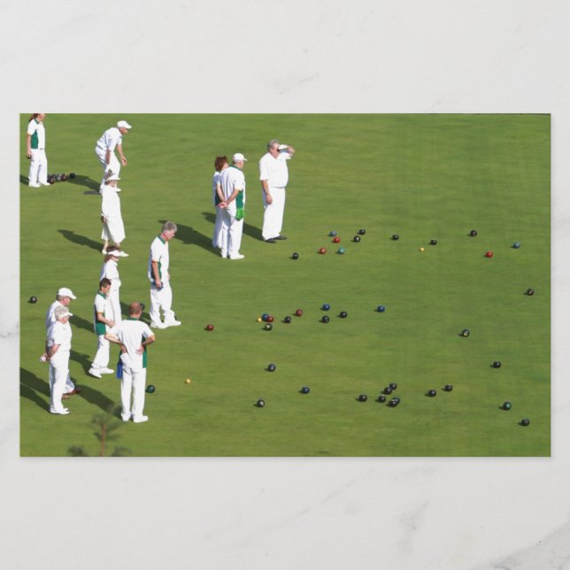 Papeterie Pelouse Bowls Angleterre (Devant)