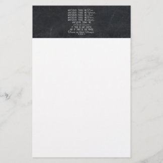 Papeterie Pensez à ces choses Écriture de la Bible chrétienn