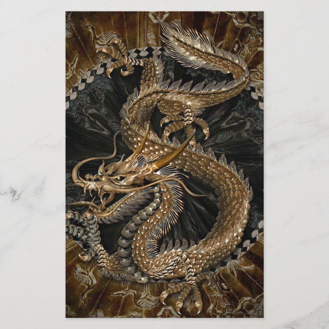 Papeterie Pentagramme dragon (Devant)