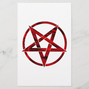 Papeterie Pentagramme du Diable Rouge