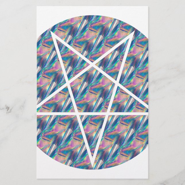 Papeterie pentagramme hologramme (Devant)