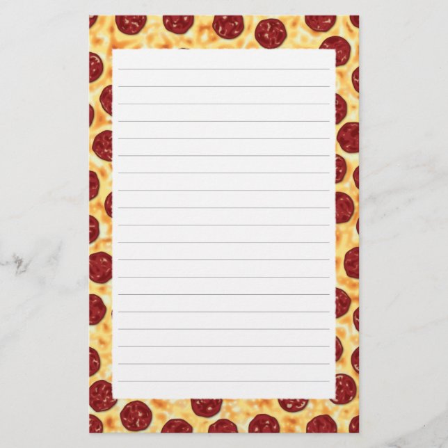 Papeterie Pepperoni Pizza Motif (Devant)
