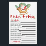 Papeterie Père Noël Christmas Wings Pour L'Activité Baby sho<br><div class="desc">Ce sont les voeux de Noël du Père Noël pour les feuilles d'activités pour bébés. Cher bébé,  j'espère que vous... . jeux de baby shower,  baby shower,  activités de baby shower,  activités de baby shower,  baby shower pour petite fille</div>