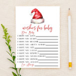Papeterie Père Noël Christmas Wings Pour L'Activité Baby sho<br><div class="desc">Ce sont les voeux thématiques du Père Noël Casquette pour les feuilles d'activités pour bébés. Cher bébé,  j'espère que vous... . jeux de baby shower,  baby shower,  activités de baby shower,  activités de baby shower,  baby shower pour petite fille</div>