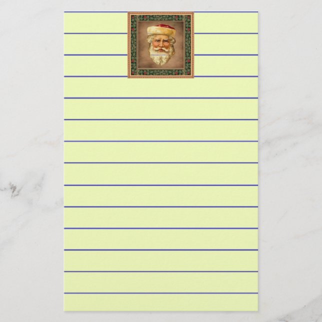 Papeterie Père Noël Vintage (Devant)