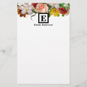 Papeterie Personnalisé   Fleurs de pays