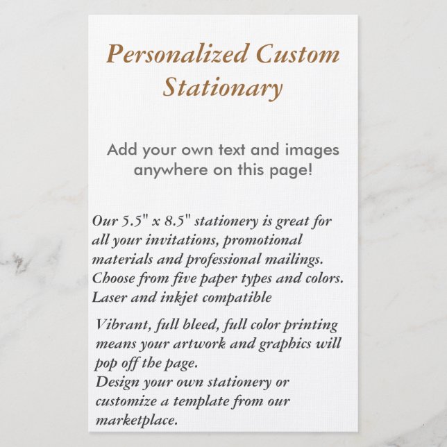 Papeterie personnalisée (Devant)