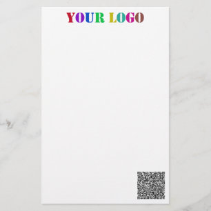 Papeterie personnalisée avec votre logo et code QR