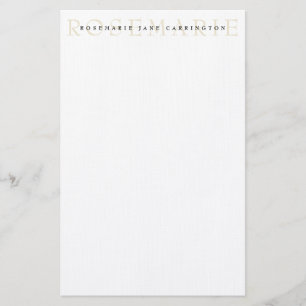 Papeterie personnalisée Beige Elégant Moderne