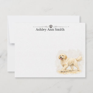 Papeterie personnalisée Cartes de notes Golden Doo