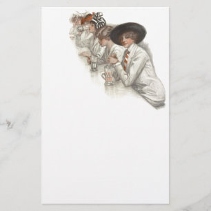 Papeterie personnelle de vacances d'amis vintages