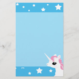 Papeterie Petite crinière de rose de licorne stationnaire