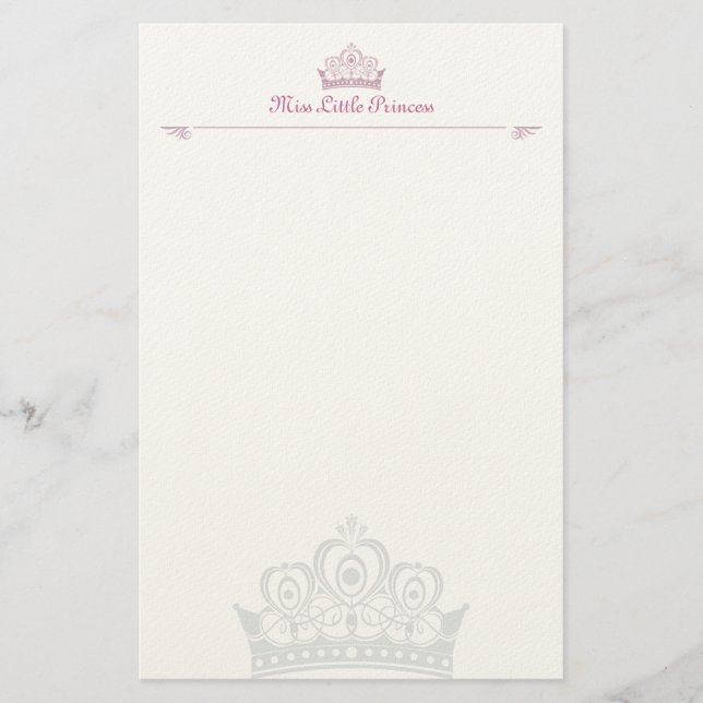 Papeterie Petite Note-paper de princesse Personalised (Devant)