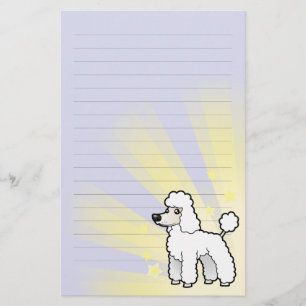 Papeterie Peu d'étoile standard/coupe de chiot caniche de