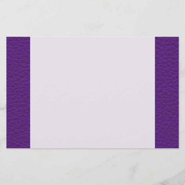 Papeterie Photo de cuir violet. (Devant)