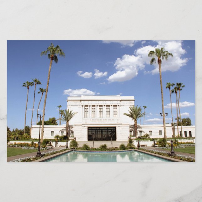 Papeterie photo du temple mormon de mesa arizona (Devant)