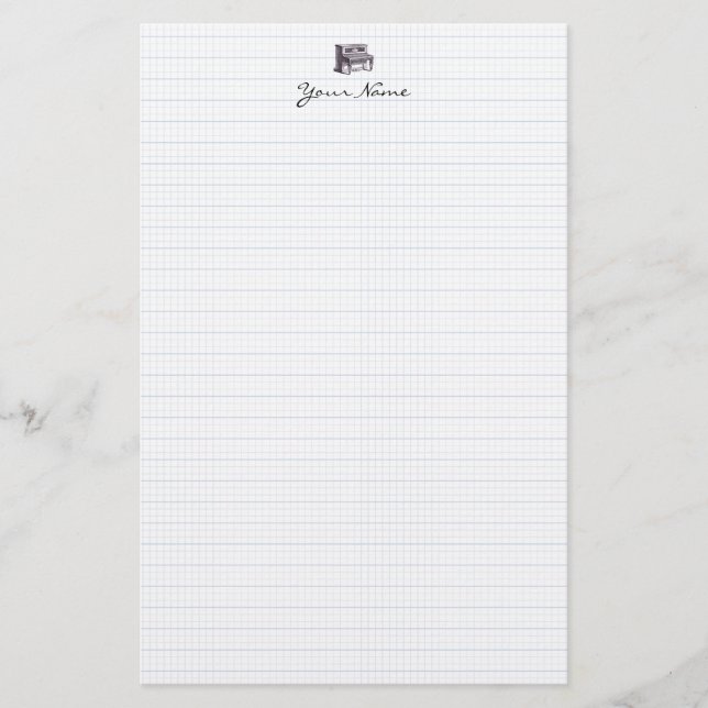 Papeterie Piano haut Vintage (Devant)