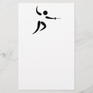 Papeterie Pictogramme d'escrime compétitif et olympique