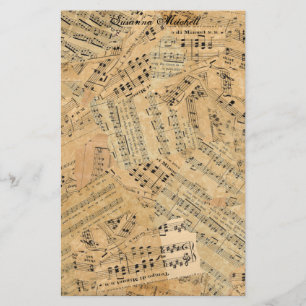 Papeterie Pièces de musique Vintage ID389