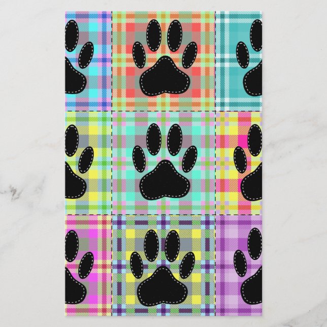 Papeterie Pied Motif de chien (Devant)