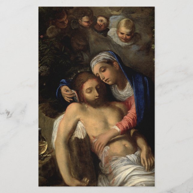 Papeterie Pietà (Marie et Jésus) (par Adam Elsheimer) (Devant)