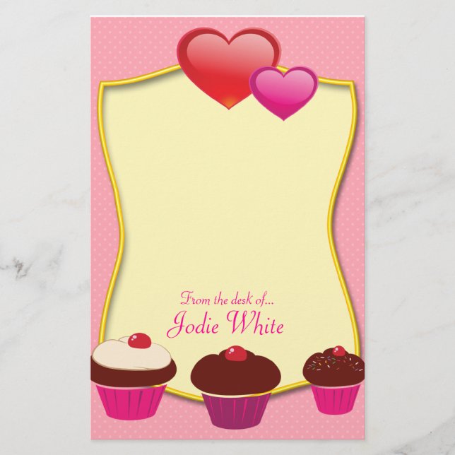 Papeterie Pink Cupcakes - Du bureau de.. (Devant)