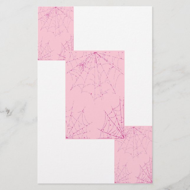 Papeterie Pink Pastel Spider Web (Devant)