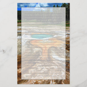 Papeterie Piscine de courant ascendant de Yellowstone