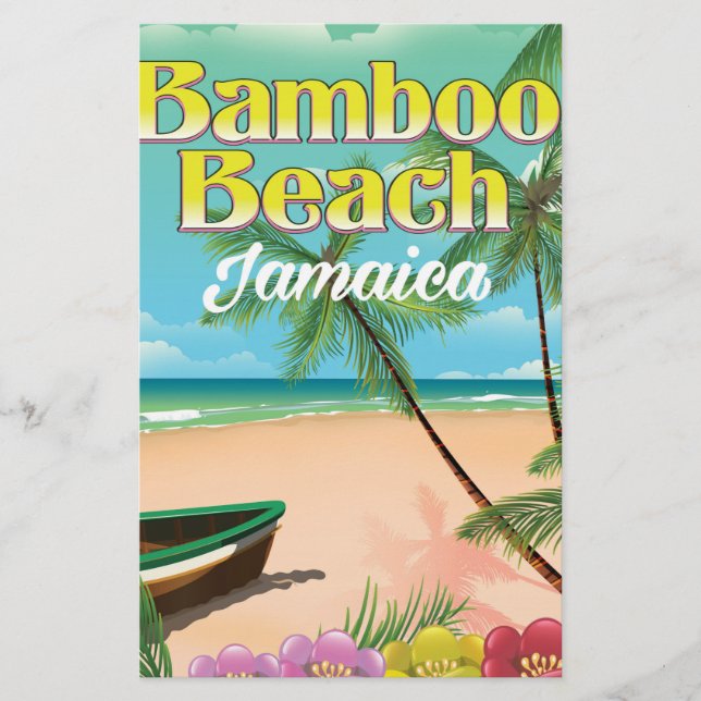 Papeterie Plage de Bamboo Jamaïque (Devant)
