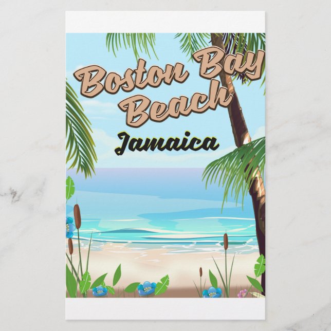 Papeterie Plage de Boston bay, Jamaïque (Devant)