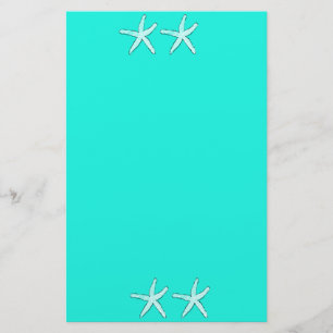 Papeterie Plage Turquoise Blue Arrière - plan Starfish Seas