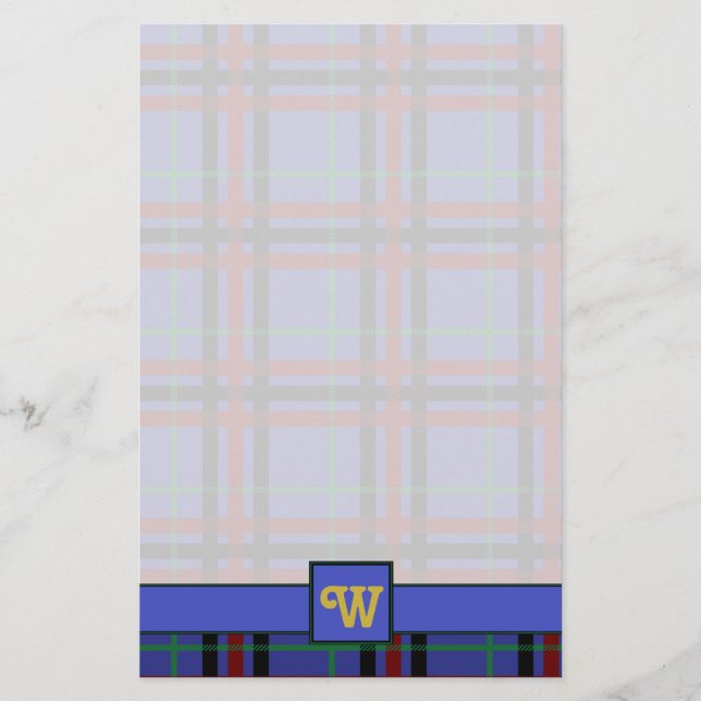 Papeterie Plaid Aux Tons Bijoux (Devant)