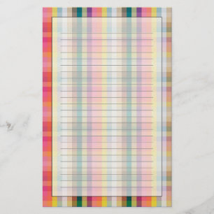 Papeterie Plaid écossais abstrait
