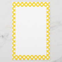 Pointe Polka blanche et jaune