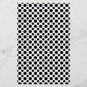 Papeterie Points noirs et blancs grands et petits