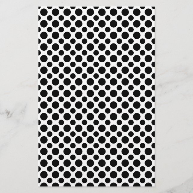 Papeterie Points noirs et blancs grands et petits (Devant)