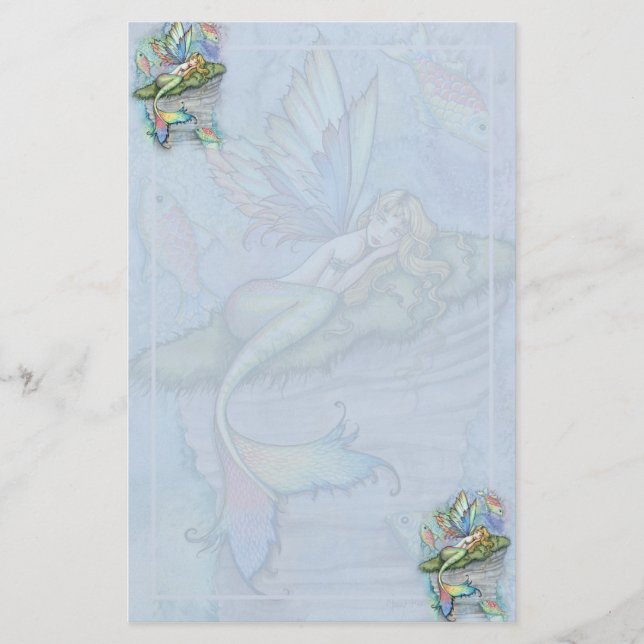 Papeterie Poisson Sirène par Molly Harrison (Devant)