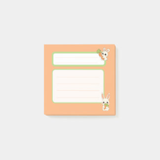 Papeterie Post-it Notes Lapin Mignon Orange
