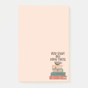 Papeterie Post-It Notes Lire des Livres et Boire d