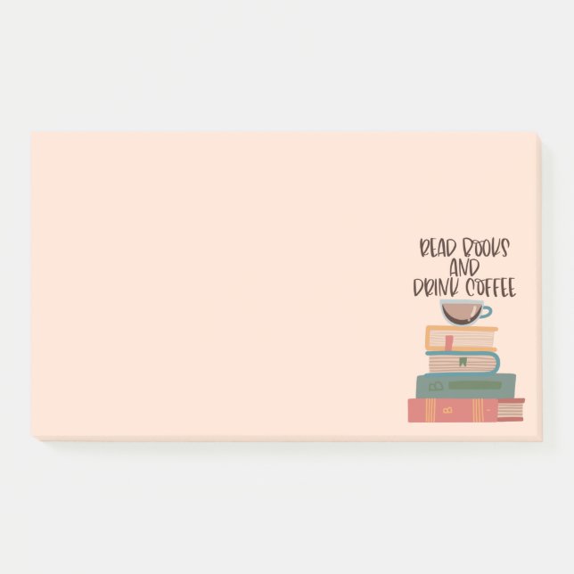 Papeterie Post-It Notes Lire des livres et boire d (Devant)