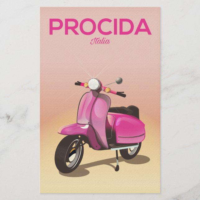 Papeterie Poster de vacances pour scooter Procida Italie (Devant)