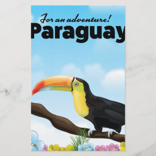 Papeterie poster de voyage Paraguay Toucan