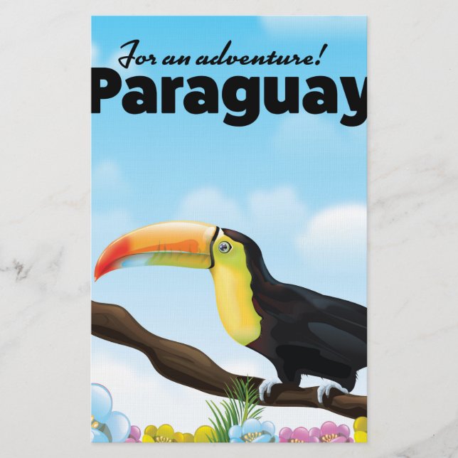 Papeterie poster de voyage Paraguay Toucan (Devant)