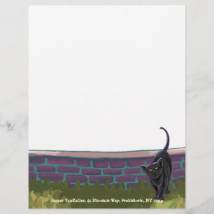 Papeterie pour chat noir
