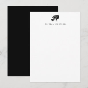 Papeterie pour piano - Cartes de notes pour piano